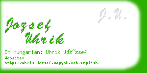 jozsef uhrik business card